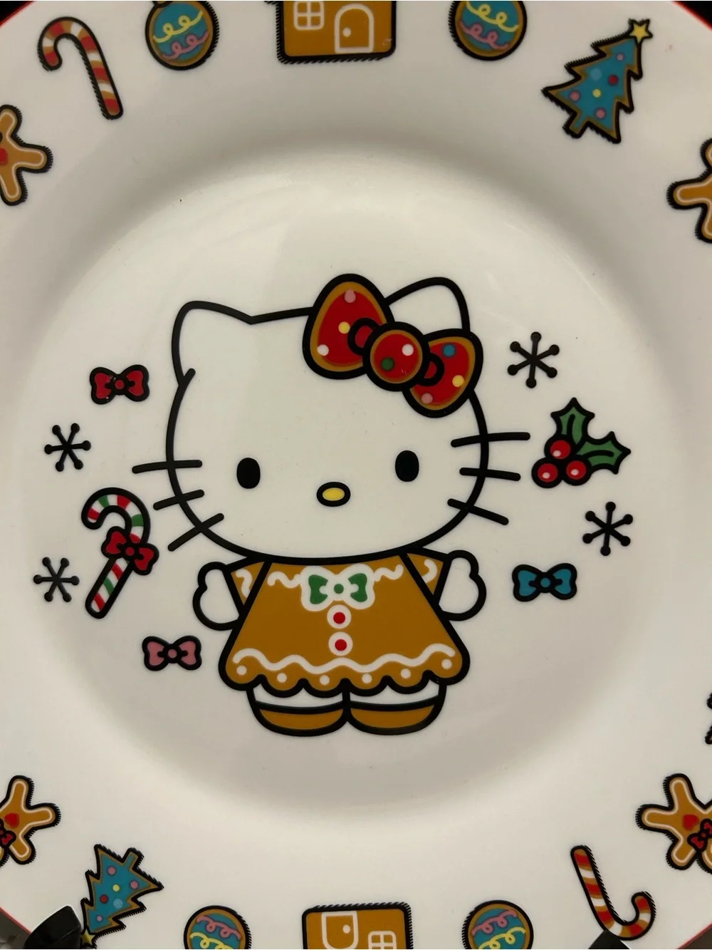 Hello Kitty Gingerbread Dinner / Platter  10.5” Sanrio Ceramic